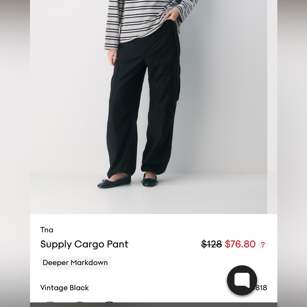 LIKE NEW TNA Supply Cargo (Aritzia)